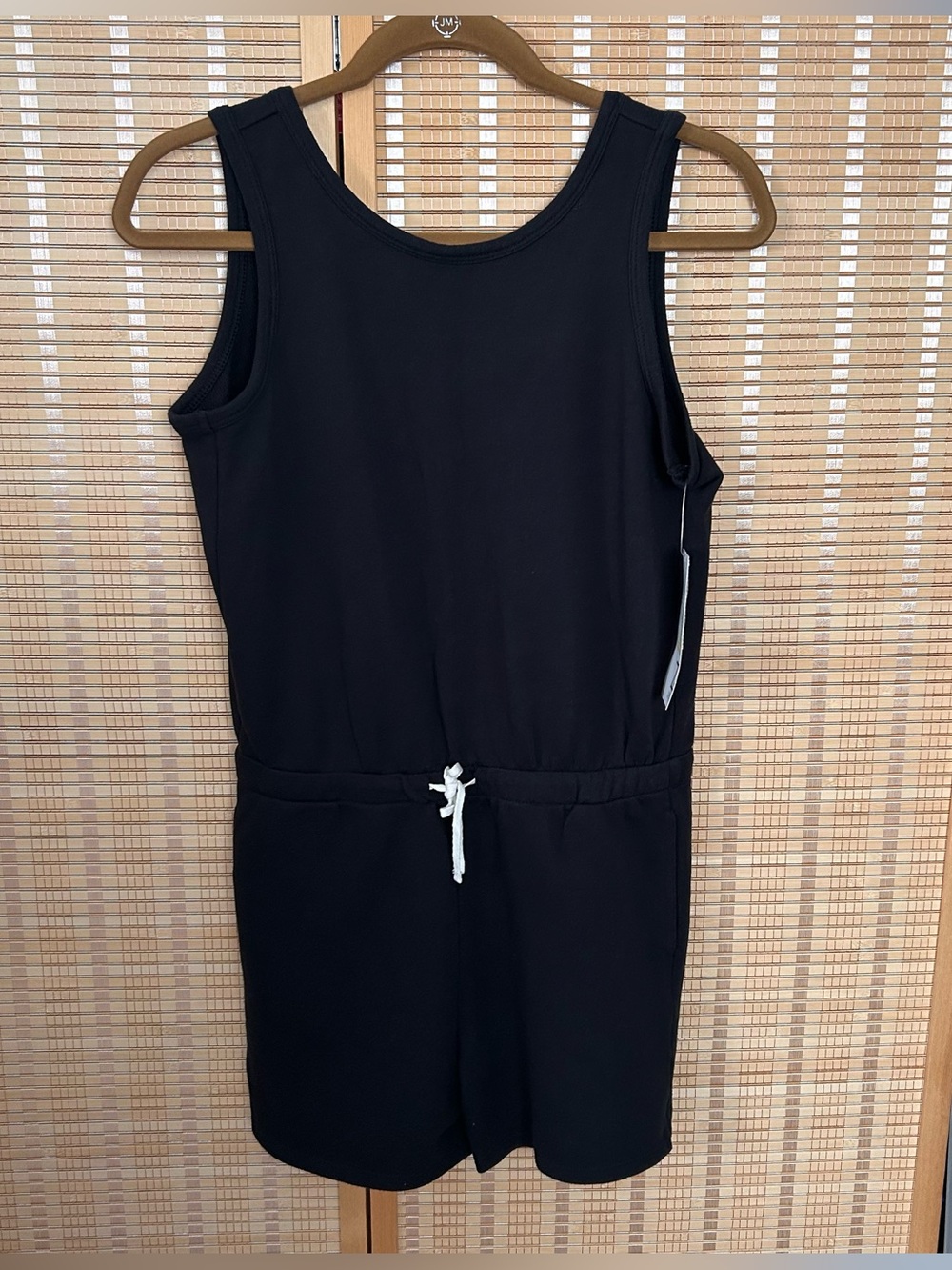 Zella Girl black athletic sleeveless romper shorts. Size XL 15/16 NWT